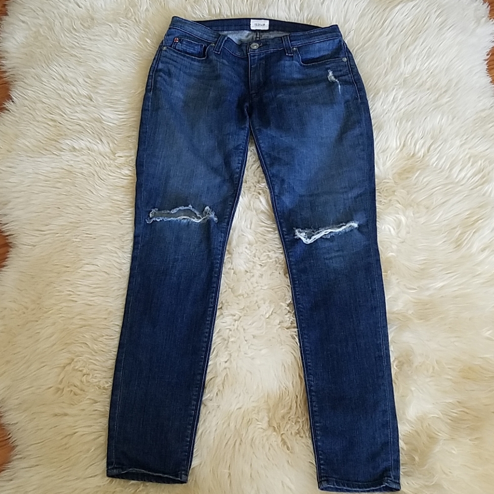 HUDSON distressed skinny jeans - Picture 2 of 6